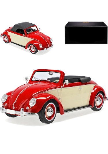 Kk Scale 1:18 Vw 1200 Hebmüller Cabrio 1949 Rot/creme Limited Edi