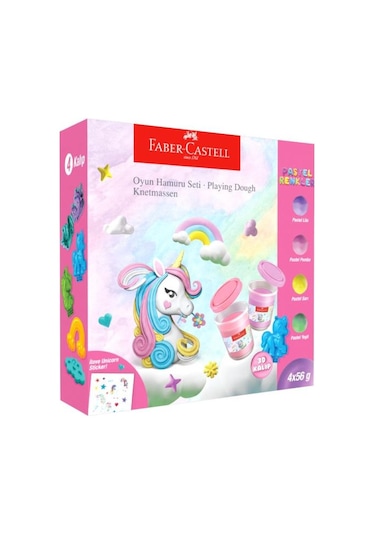 Faber Castell Unicorn Oyun Hamuru Seti Çok Renkli