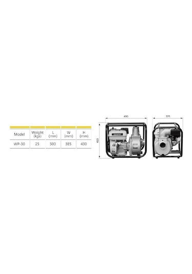 Garden Pro Wp-30 Benzinli Su Motoru 3 Parmak