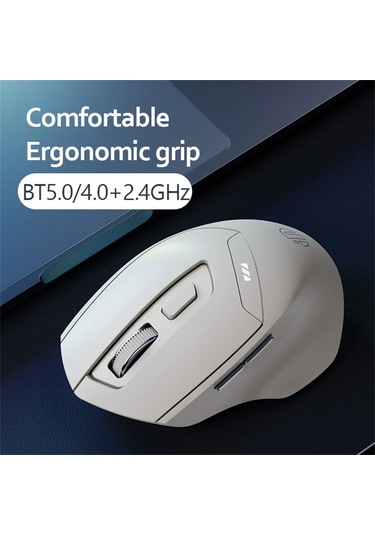Inphıc Dr6 Bluetooth 4.0 / Bluetooth 5.0 / 2.4g Kablosuz Fare Ev Ofis Bilgisayarı Dizüstü Bilgisayar Sessiz Fareler