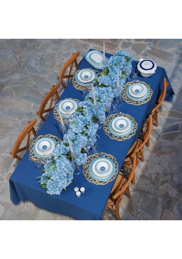 Schafer Tılsım Sapphire Yemek Takımı 60 Parça-turkuaz