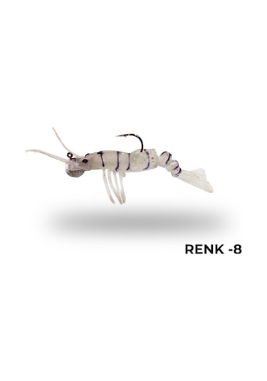 Avlivari 3D Shrimp 7.62Cm Silikon Karides