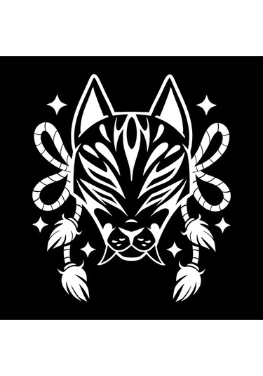 Vinil Tilki Yüz Araba Çıkartma Dekorasyon Motosiklet Çıkartma Sevimli Araba Dekorasyon Style5 15cm 1 Piece Set