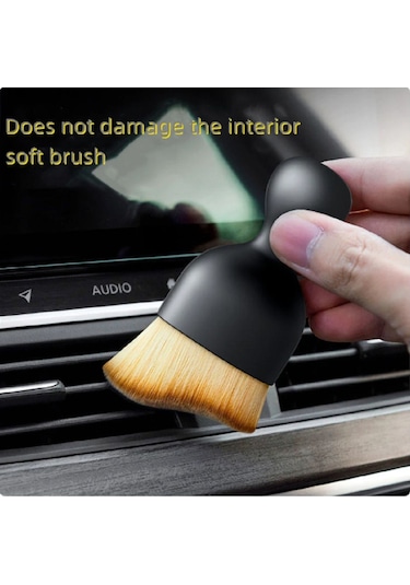 Araç İçi Mini Torpido Temizleme Fırçası Çok Amaçlı Torpido Teyp Klima Temizleme Fırçası - 2 Adet