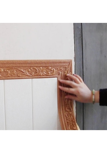 Elmpaly 1 Rulo 90,55 Inç Kendinden Yapışkanlı Dekoratif Kenar Şeridi, Köşe Koruma, Kapı Çerçeve Koruması, Beyaz