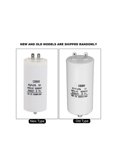 Wezone Cbb60 Tipi 450v 40µf Motor Başlatma Ve Çalışma Kondensörü - Çamaşır Makinesi, Pompa, Buzdolabı Uygulamaları