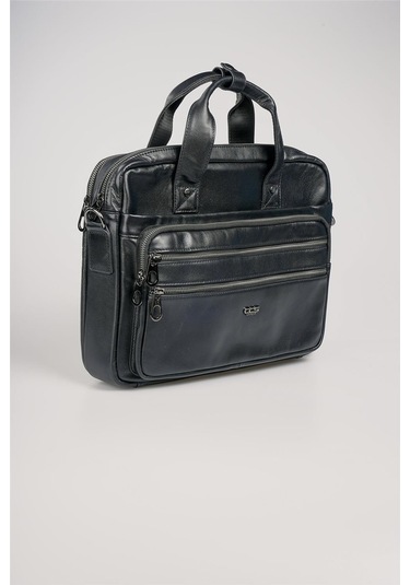 Ççs 71474 Hakiki Deri Evrak Çantası Siyah