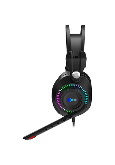 Lecoo HT405 3.5 MM Jack + USB Kablolu RGB Kulak Üstü Gaming Kulaklık