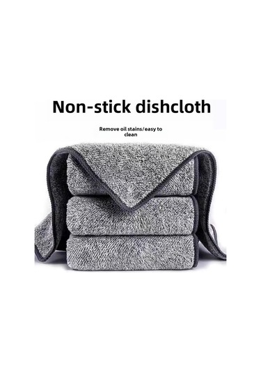 Geeroyoo Bambu Kömürlü Ultra Emici Mutfak Temizlik Bezi - 10 Adet, Yağ Lekeleri İçin Mükemmel