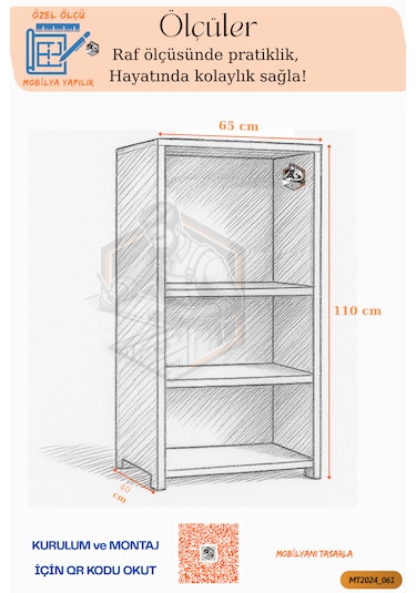 Tamamı Mdf Mini Fırın Dolabı 2 Kapaklı Çok Amaçlı Mutfak Dolabı