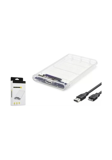 Hadron Hdx1760 Hdd Kutu Usb3.0 Plastik Sata 2.5" Transparent