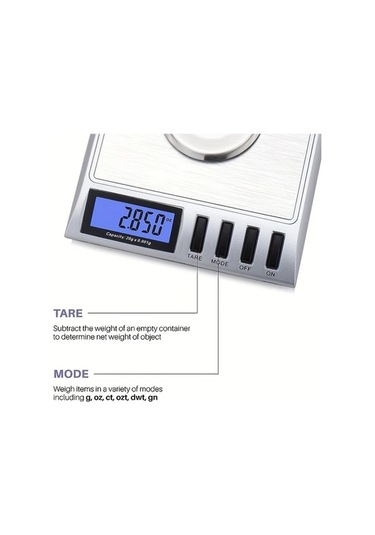 Fastbuy Wangxi Beyaz 0.001g Hassas Dijital Tartı - Mini Takı Altın Mutfak Laboratuvar Kullanımı Beyaz