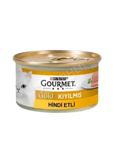 Gourmet Gold Kıyılmış Hindi Etli Yetişkin Kedi Konservesi 85 Gr