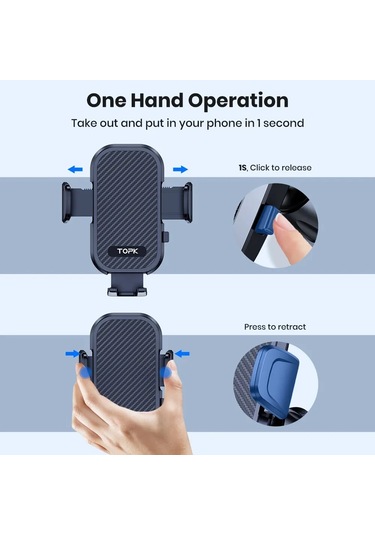 Dongjing Topk Araç Telefonu Tutucu Dağı Hava Firar Cep Telefonu 1 Adet