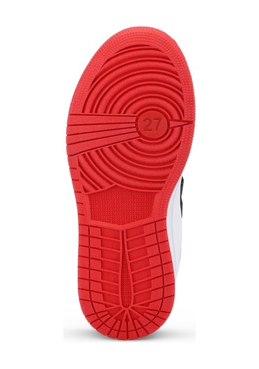 Slazenger  PRINCE I Çocuk Cırt Cırtlı Beyaz  -  Siyah  -  Kırmızı Günlük Spor  Ayakkabısı