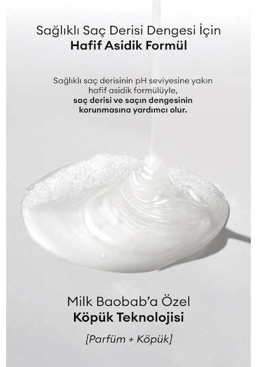 Yıpranmış Saçları Onaran Yoğun Nemlendirici Şampuan Mılk Baobab Original Shampoo Lime & Basil