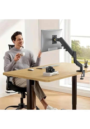 Honeybeeshop Siyah 13 32 Inc Ayarlanabilir Monitör Standı Yükseklik Eğim Açı Kontrolü Vesa