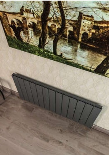 Warma Drama Yatay Alüminyum Radyatör 1230x600 Pütürlü Beyaz Ral 9016