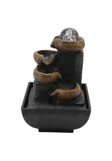 Masaüstü Çeşme Süsü Masaüstü Akan Su Süsü Reçine El Sanatları Renkli Lamba Boncuklu