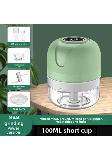 Teltree Mini Elektrikli Sarımsak Çırpıcı - Kablosuz Mutfak Aleti, Hızlı Sarımsak Ezme, 100ml Mavi, Toptan Satış Diğer