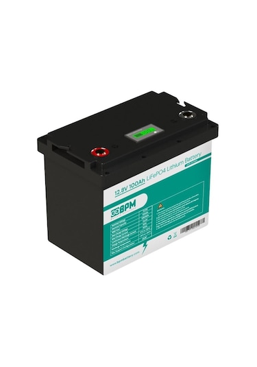 Bpm 12.8v 100ah Lifepo4 Lityum Akü - Ekranlı