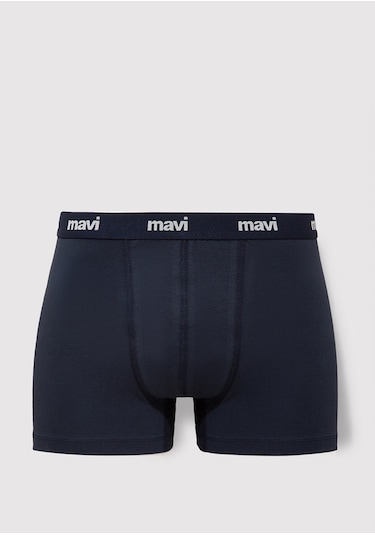 Mavi - 3Lü Baskılı Lacivert Boxer Seti 0911505-70490