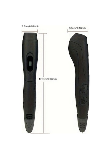 Xuweiwei 06a Plus 3d Yazıcı Kalemi Siyah 12 Renk Pla Filament 2377 Cm Taşınabilir Çanta Yanmaz Kapak Çizim Defteri Şeffaf Pano Usb Kablosu Mavi Çanta