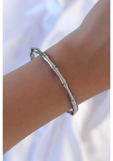 316l Çelik Gümüş Renk Kemik Model Bileklik