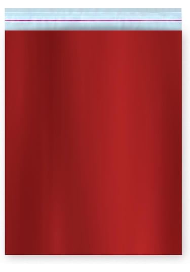 Bantlı Metalize Lüks Hediye Paketi Kırmızı 50'li 35 x 50 CM