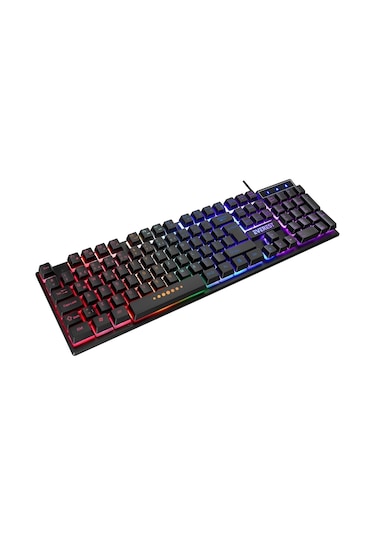 Everest Kb-24 Siyah Rainbow Q Membrane Oyuncu Klavyesi