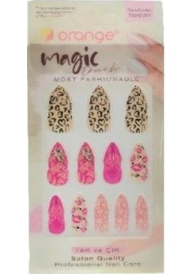 Orange Takma Tırnak Tak Ve Çık - Kod: 029
