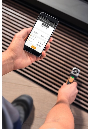 Testo 410i Akıllı Telefon İle Kullanılabilen Pervaneli Anemometre