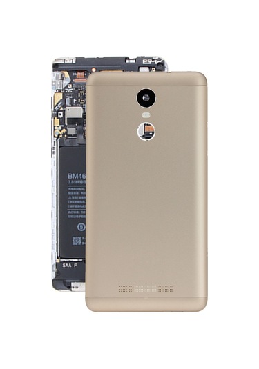 Xiaomi Redmi Note 3 İçin Pil Arka Kapağı Altın Altın