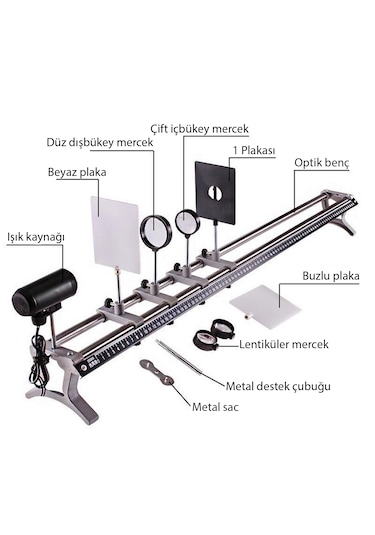 Çok Fonksiyonlu Optik Düzenek Optik Ray Optik Benç 96 Cm