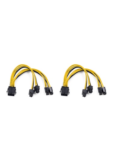 Adet Eps 12v 8pin - Çift 4+4 Pin Anakart Güç Kaynağı Kablosu