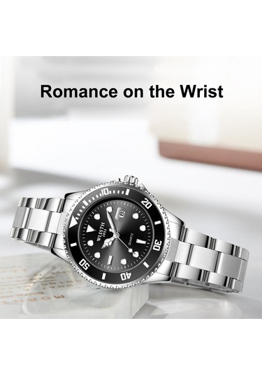 Leezsing Wlısth S526 Aşk Çifti Kol Saati - Gece Görüşlü, Su Geçirmez, Paslanmaz Çelik Bileklik Erkek Yeşil Çok Renkli