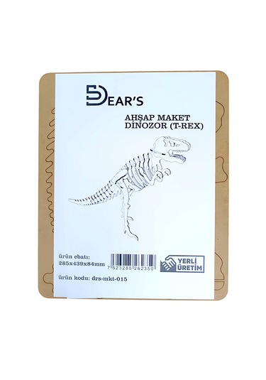 Ahşap Maket Dinozor T-rex 285 X 439 X 84mm