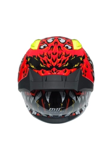 Mts M-801 Demon Fullface Güneş Vizörlü Motosiklet Kaskı Kırmızı