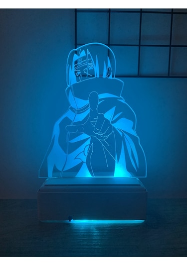 Naruto Itachi 16 Renk Gece Lambası