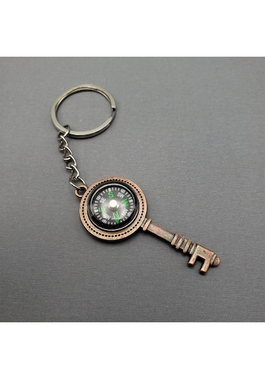 Anahtar Tasarımlı Pusula Anahtarlık