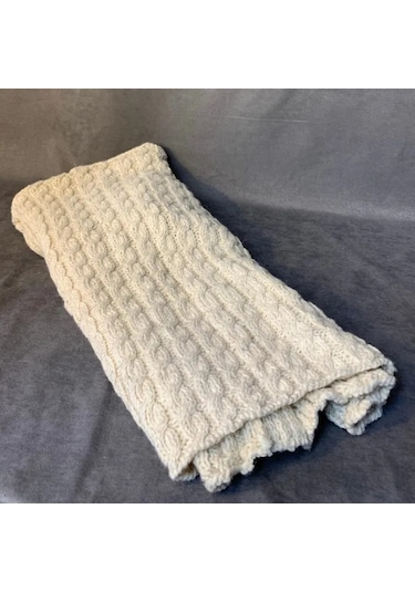 Uretti - Kadir 7704 - El Örgüsü Unisex Çocuk Yün Hırka - 8 / 10 Yaş Bej