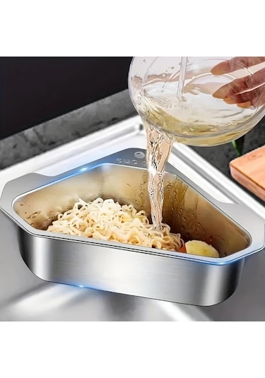 Dashanshop Siyah 1 Adet 304 Paslanmaz Çelik Evye Filtresi Mutfak Lavabo Izgarası Yemek Artığı Süzgeci