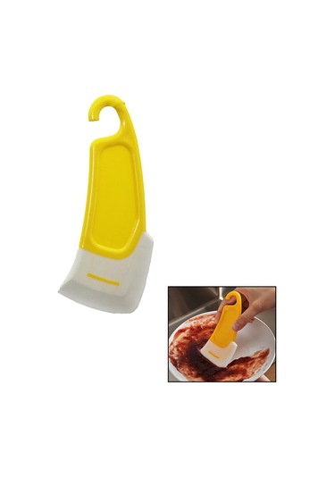 Yağ - Leke Kazıyıcı Mini Silikon Spatula Plastik Saplı - Askılıklı 5250 Çok Renkli