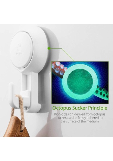 4'lü Plastik Vakumlu Kanca Seti Yeni Güçlü Vakumlu Duvar Kancası/havlu Askısı Bornoz Taç Palto Vakumlu Bez, Mutfak Banyo Eşyaları Çok Renkli