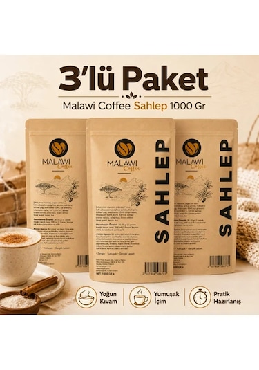 Malawı Coffee Sahlep 1000gr 3ad