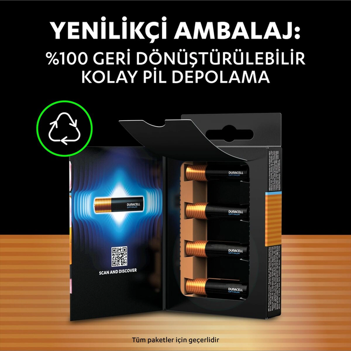 Duracell Optimum Aaa Alkalin İnce Kalem Pil 6 Lı Paket + Aa Alkalin Kalem Pil 6'lı Paket