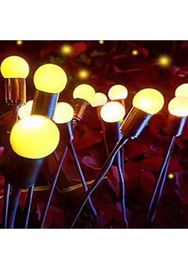 Xindoker 8'li Islak Ortam Dayanıklı Led Güneş Enerjili Balkon Bahçe Işığı - Sallanan Atkı Işıklı Fenerler Sıcak Işık Diğer