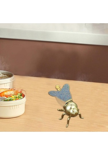 Trendooze Arı Şekilli Bal Süsü Baharat Kavanozu Mavi Renk Mavi