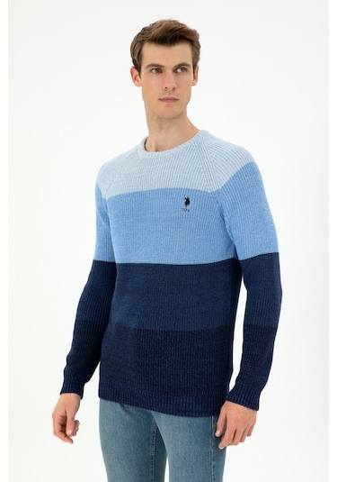 U.S. Polo Assn. Erkek Lacivert Kazak 50293017-VR033 U.S. Polo Assn. Erkek Lacivert Kazak 50293017-VR033