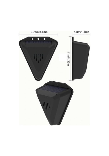 Fortunelane Gece Modlu N911q Ses-ışık Sistemi: Güneşli Kuş-kuşka & Hayvan İzleyici, Bahçe-balık Havuzu-padişah İçin Siyah